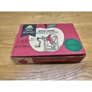 White Mountain Vintage Apple Parer‎ Slicer In original Box Collectible Kitchen